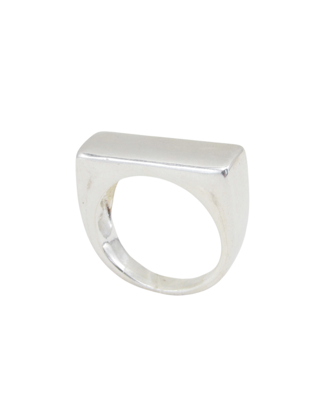 Anel de Chapa Banhado em Prata 925