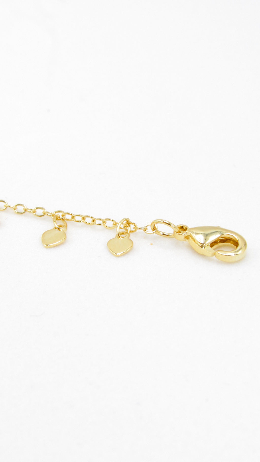 Pulseira Corações Banhada em Ouro 18K