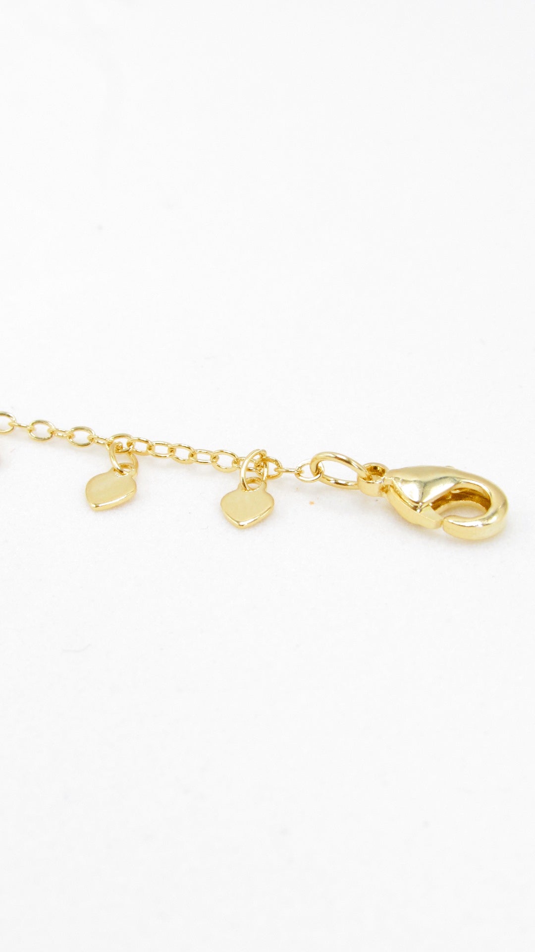 Pulseira Corações Banhada em Ouro 18K