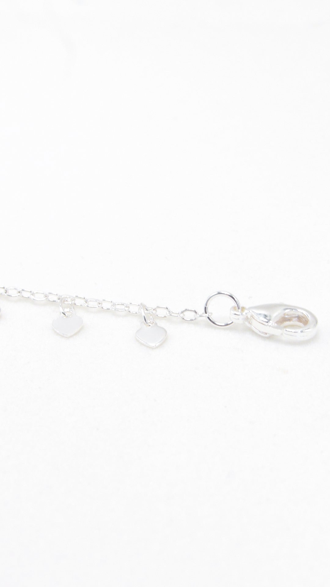 Pulseira Corações Banhada em Prata 925