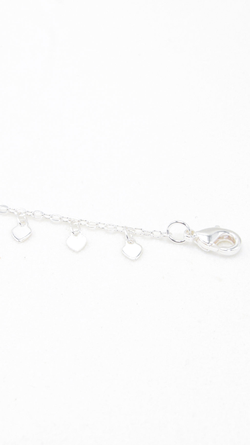 Pulseira Corações Banhada em Prata 925