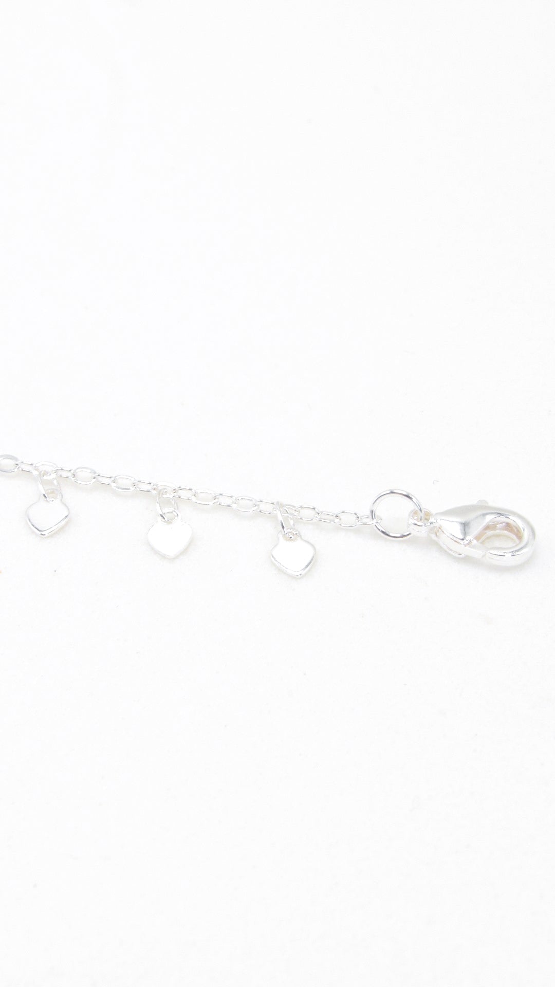 Pulseira Corações Banhada em Prata 925