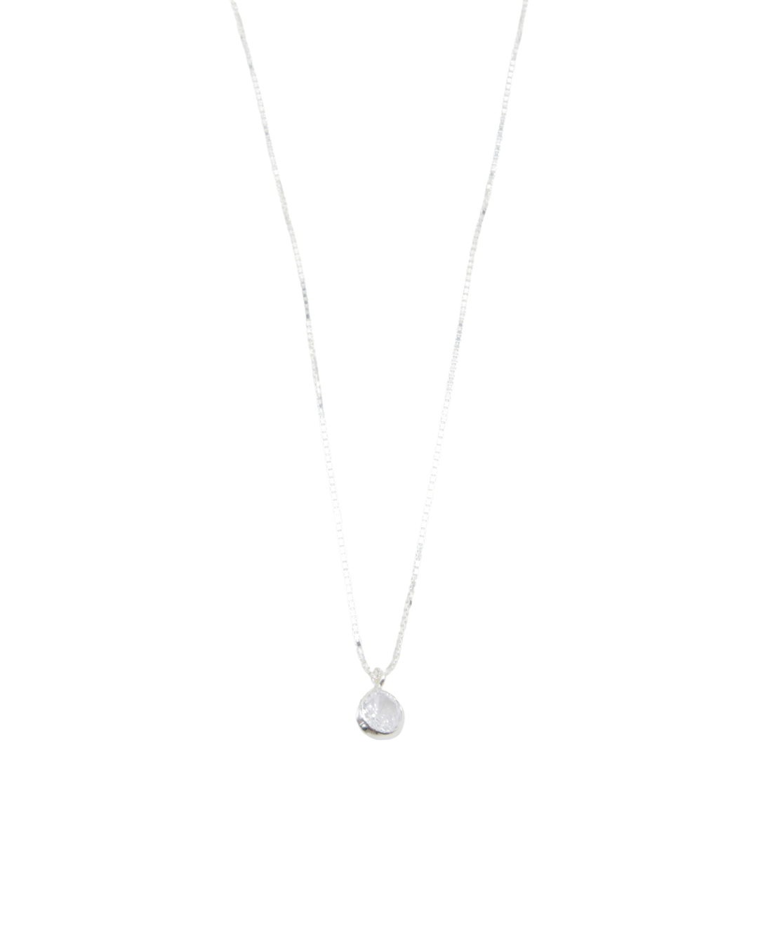 Conjunto em Prata 925 com Pedra Redonda