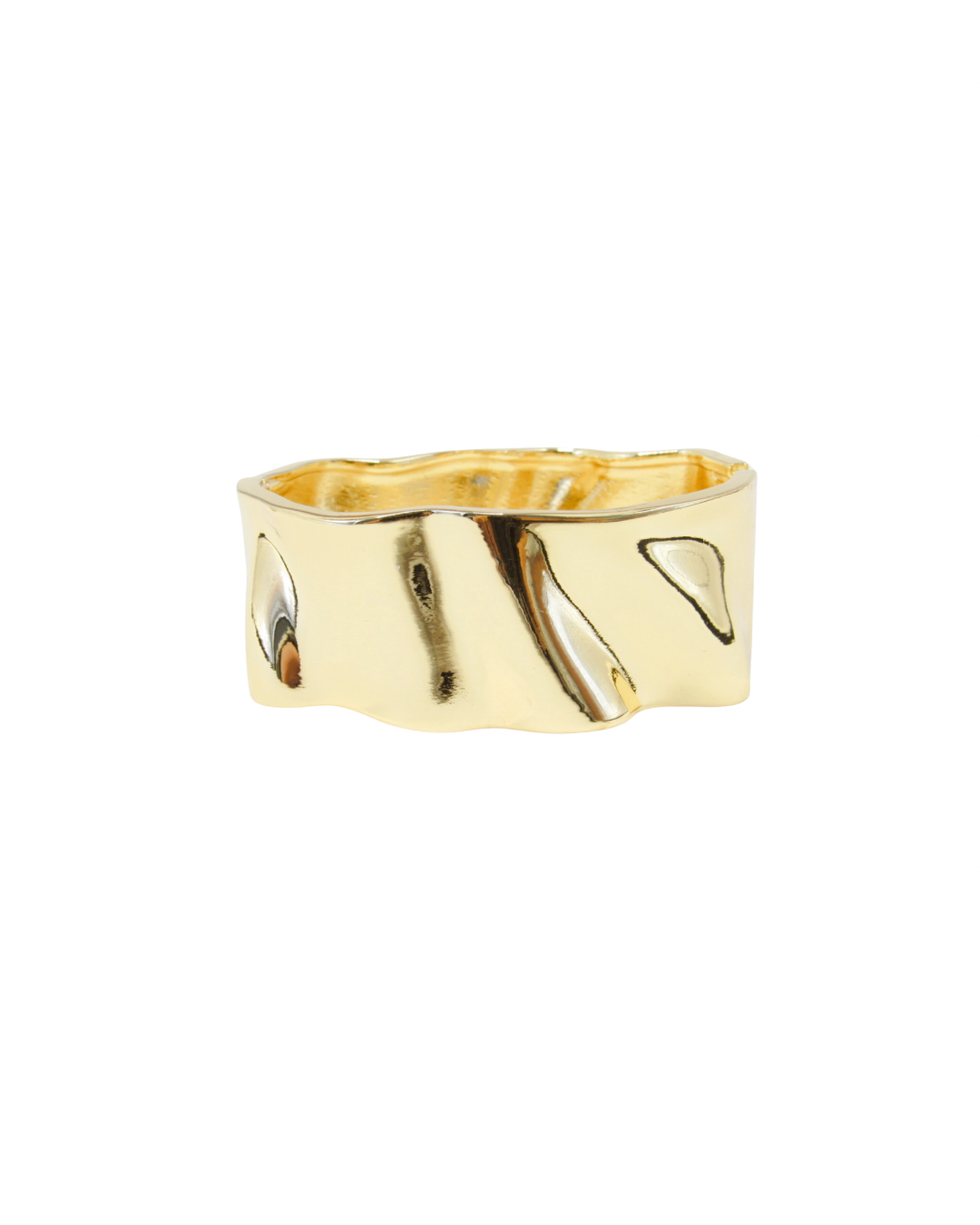 Bracelete Orgânico Banhado em Ouro 18K