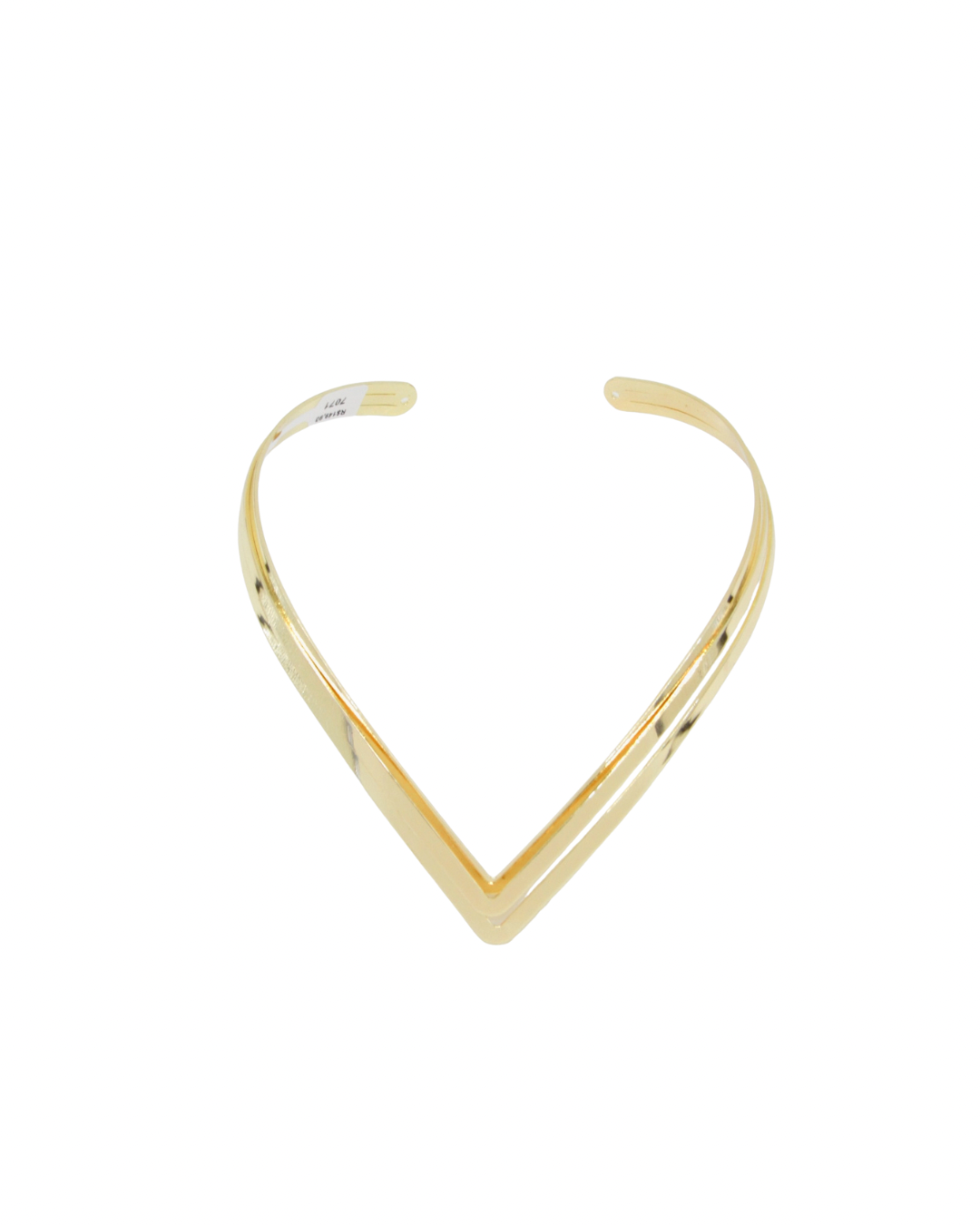 Choker V Banhada em Ouro 18K